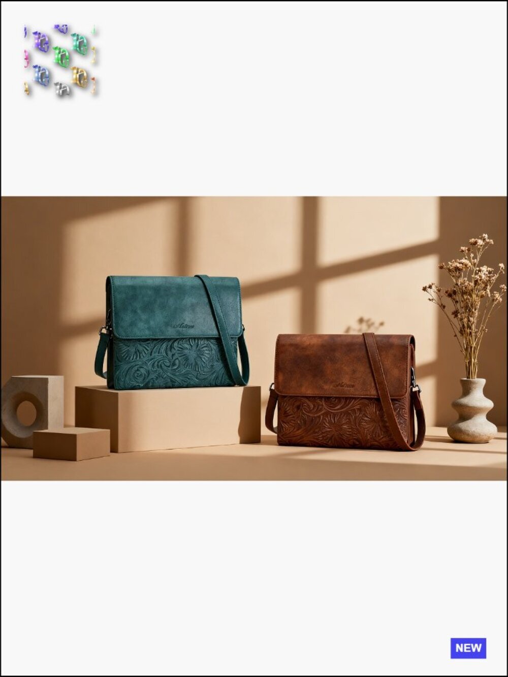 Small Crossbody Bag with Phone Pocket Vegan Leather Adjustable Strap Y2K Chic - Picture 7 of 7